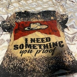 SHEIN Kids T-Shirt - Red, Black, and Tan